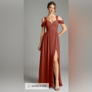Azazie Lianne Evening Gown in Auburn